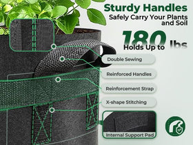 T4U air-pruning grow bag promoting healthier root development through airflow.