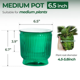 T4U cotton rope wick system keeps soil evenly moist between waterings.