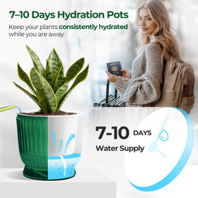 T4U double-layer design stores excess water for steady release.