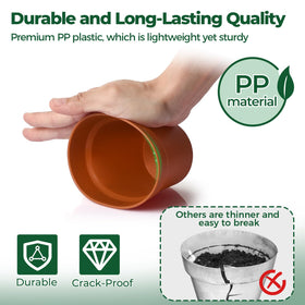 T4U pot shows mesh drainage holes for healthy airflow.