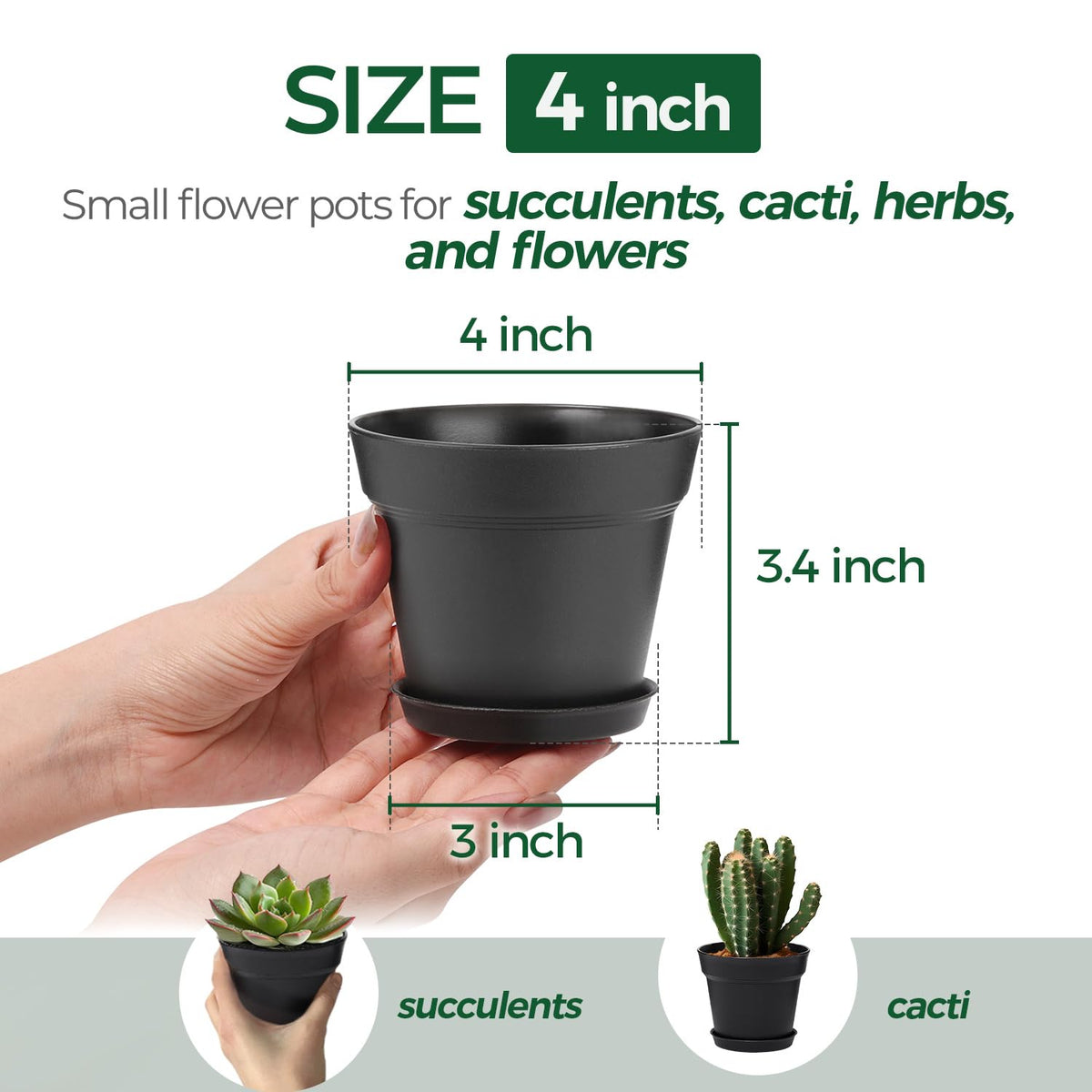 T4U durable, lightweight plastic pot showing resilience for indoor/outdoor use