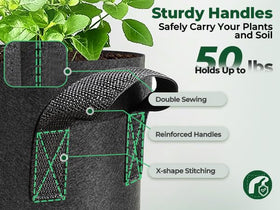T4U easy-lift bag with x-stitching for heavy loads