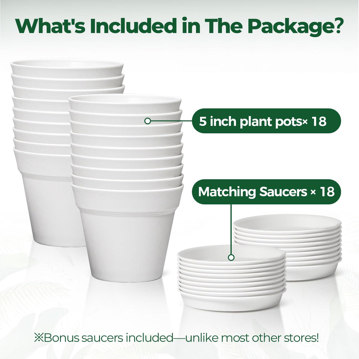 T4U 5-inch indoor garden display with included saucers.