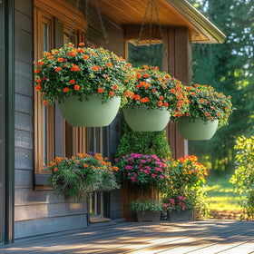 T4U plant lovers gift idea featuring practical hanging planters.