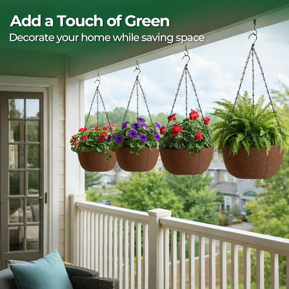 T4U 12-inch planter offers room for trailing plants and herbs.