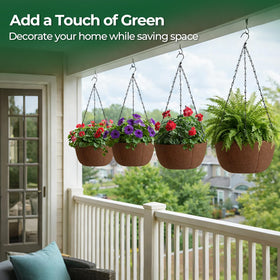 T4U 12-inch planter offers room for trailing plants and herbs.