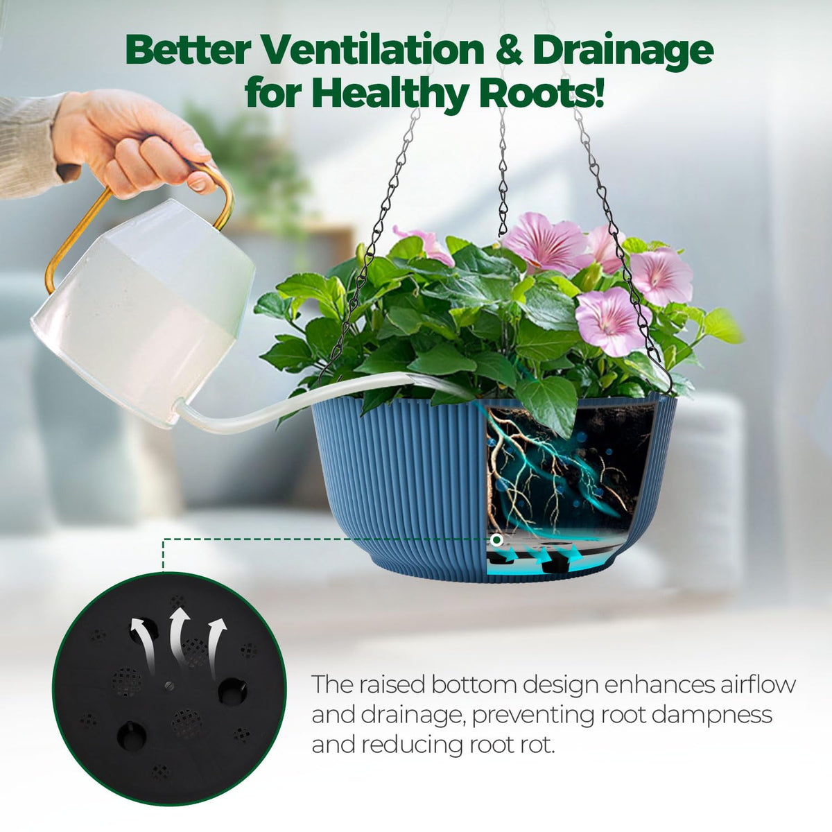 T4U hanging planter chain hanger supports up to 6 kg