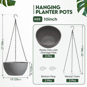 T4U hanging planter with drainage holes supports healthy roots in indoor and outdoor spaces.