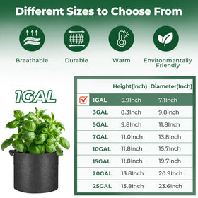 T4U heavy-duty thickened nonwoven fabric bag for durable plant pots
