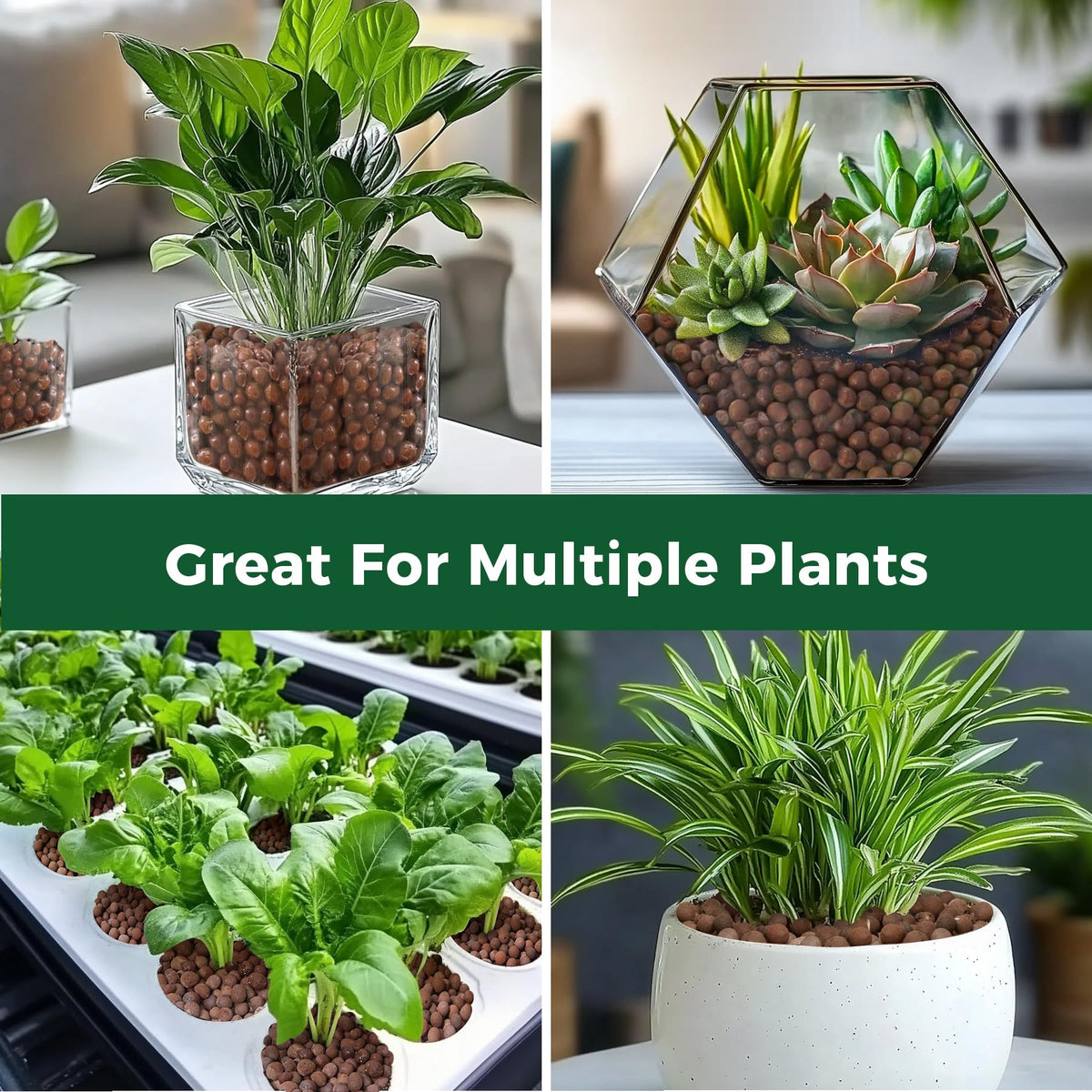 T4U Leca pebbles indoor-garden use keep pots tidy.
