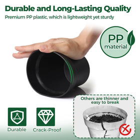 T4U mesh-drainage holes 5-inch pot promotes air and water flow for roots.