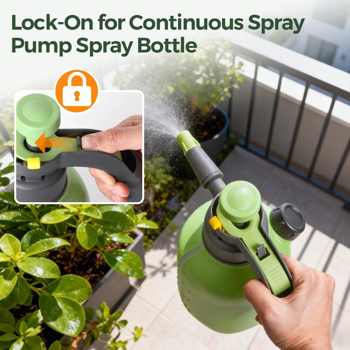 T4U Pump Sprayer includes pressure relief for safe operation