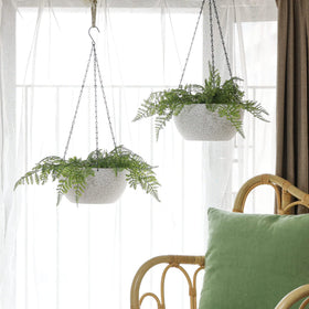 T4U space-saving hanging basket for small balconies and porches.