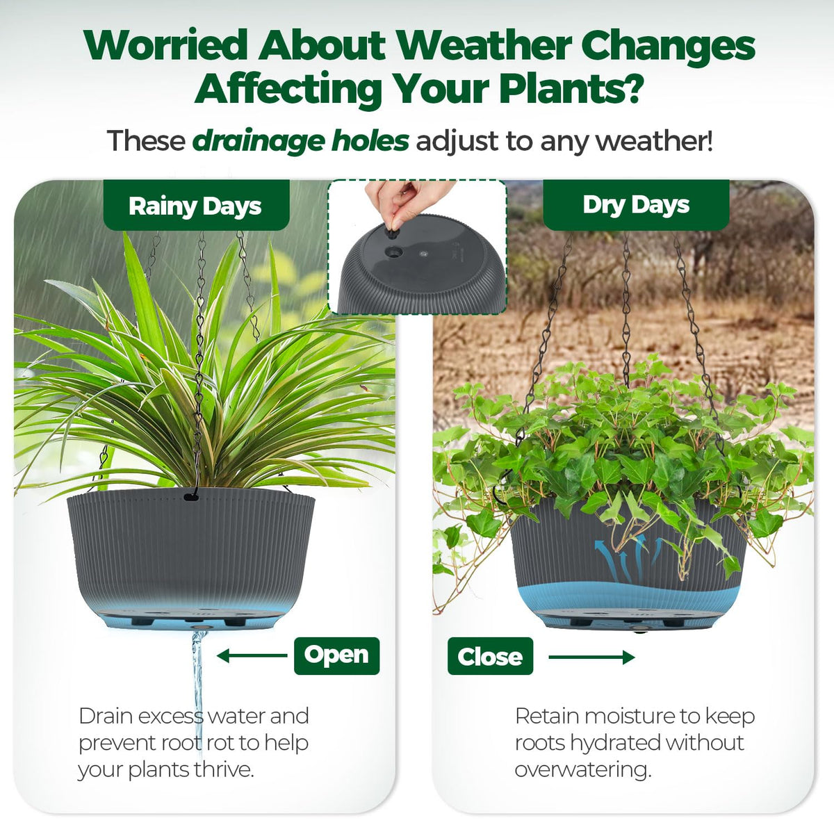 Two pack planters on porch for curb appeal and greenery