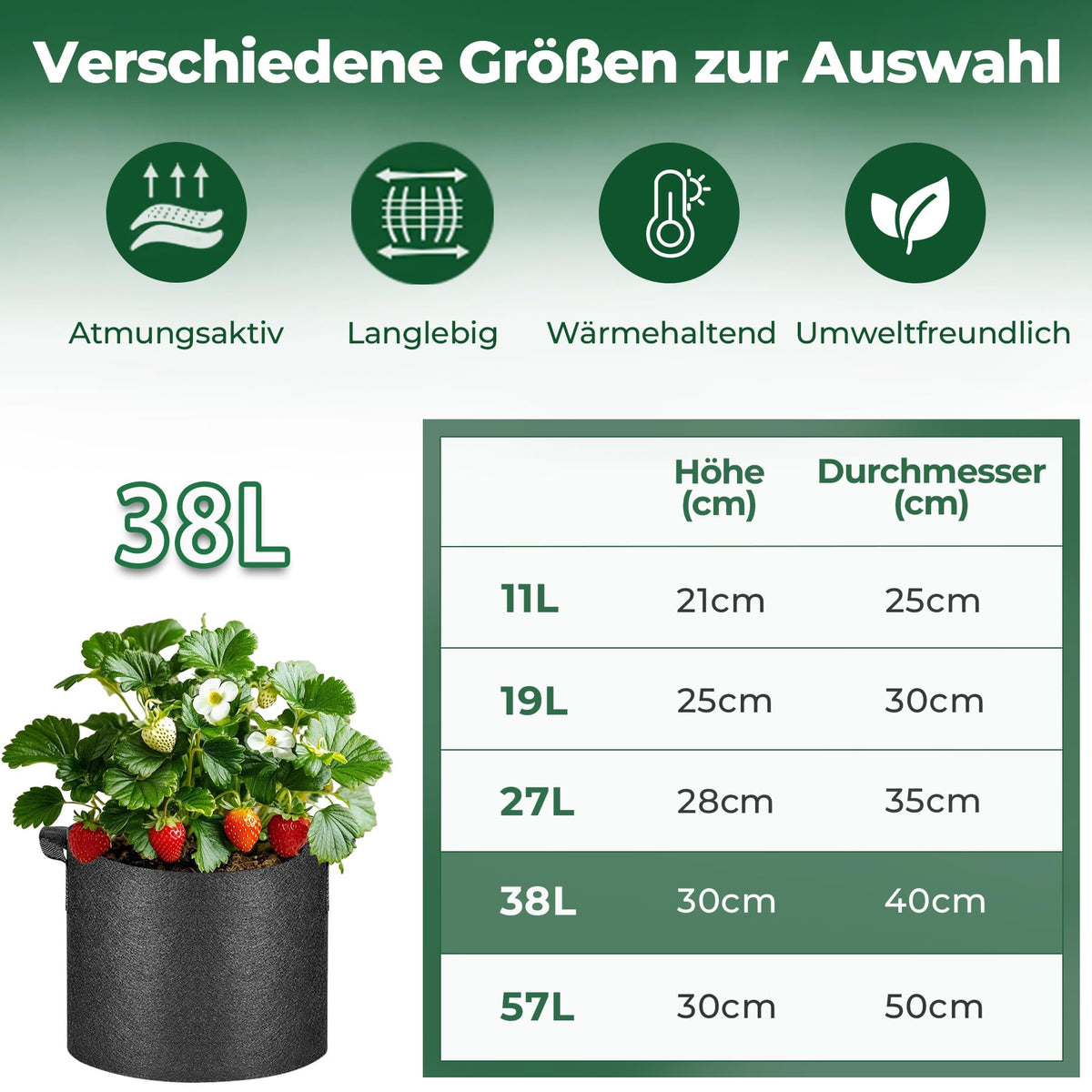 T4U vegetable garden bag suitable for tomatoes and potatoes in outdoor setting