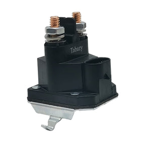 Tabazy solenoid installed on mower demonstrates easy swap.
