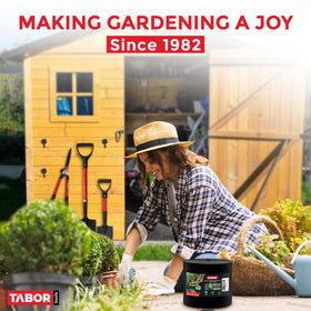 TABOR TOOLS 60-ft edging keeps mulch in place and creates defined lines.