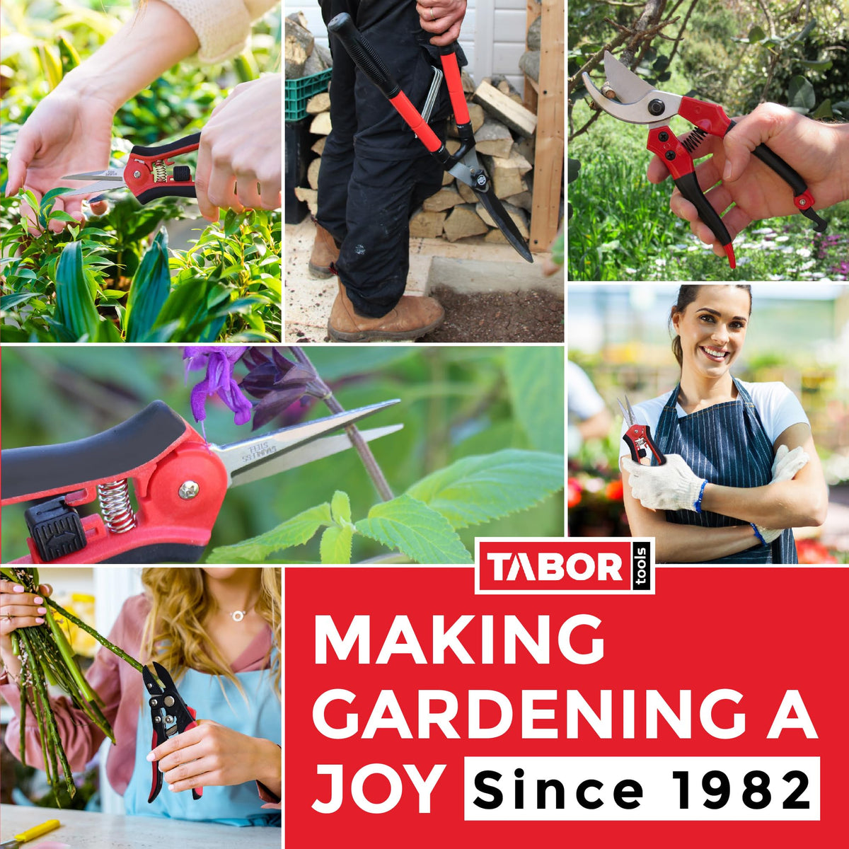 TABOR TOOLS compact-storage rake fits tight spaces in sheds
