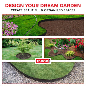 TABOR TOOLS easy-install terrace board supports curves without bending or breaking.