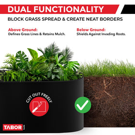 TABOR TOOLS polymer terrace board is durable and weather resistant for long-term use.