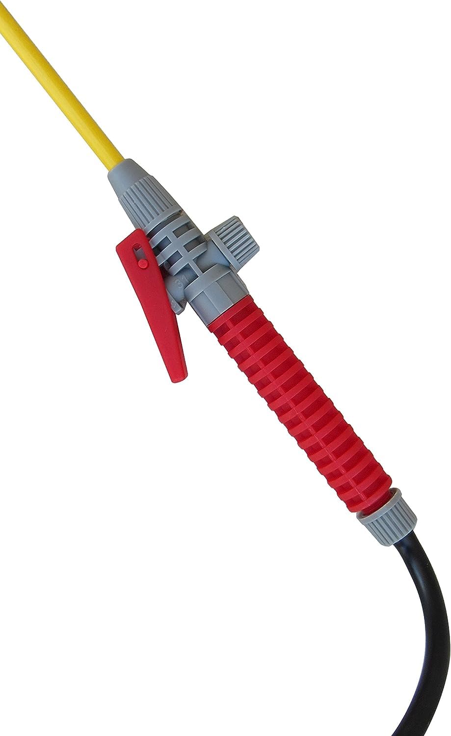 TABOR TOOLS sprayer pressure-relief valve closeup for safety and control