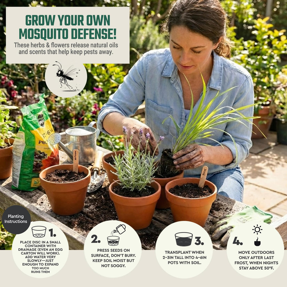 Tactiko Garden Lemon Balm seed kit – uplifting scent for decks and patios