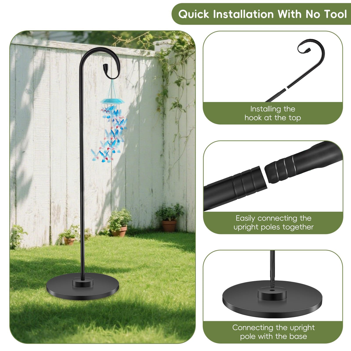 TAGEPUJIE single-hook design secures items with minimal sway