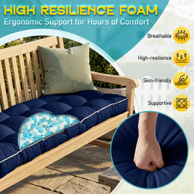 TaiBest memory foam interior close-up demonstrates body-contouring support