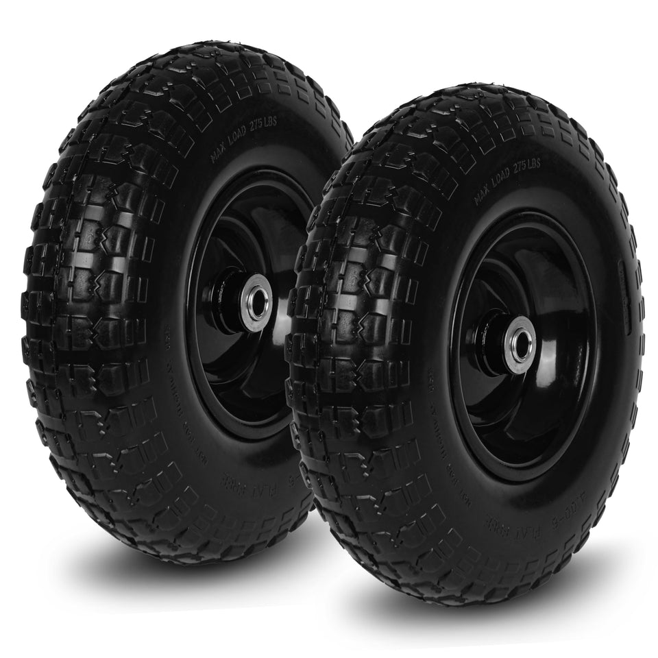 Taifa 2-piece 13-inch solid tire and wheel with 4.00-6 size for rugged carts.