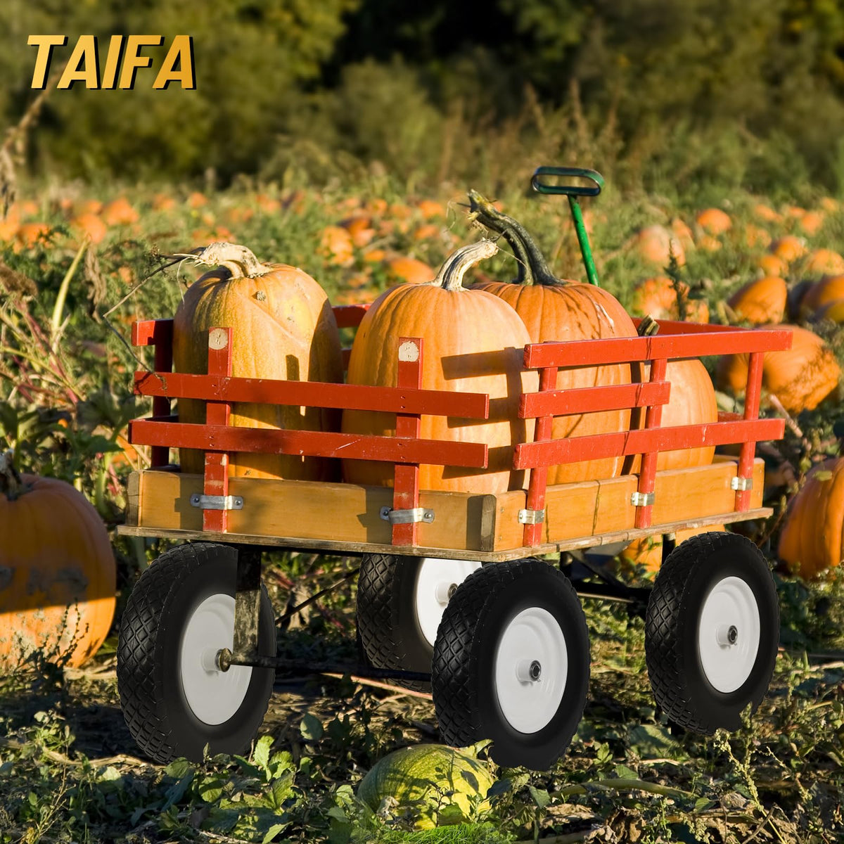 Taifa compatible with wheelbarrows, wagons, and garden carts for versatility