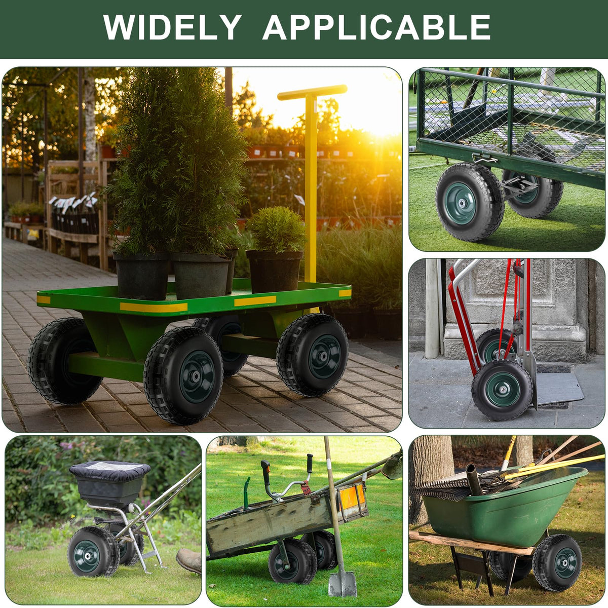 Taifa garden cart wheel suitable for wheelbarrow and garden trolley use.