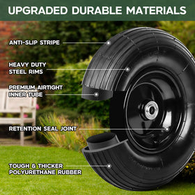 Taifa wear-resistant rubber tread enhances grip on uneven surfaces.