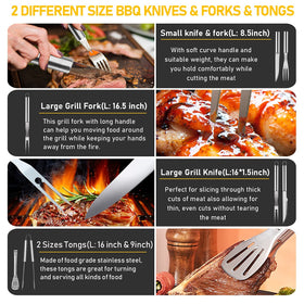 Taimasi grill cleaning brushes keep grates spotless after cooking.