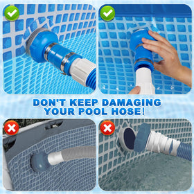 Compatible with Intex, Bestway, and Coleman hoses for flexibility.