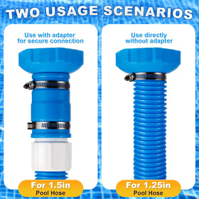 Multi-functional tool works with skimmer baskets and return fittings.