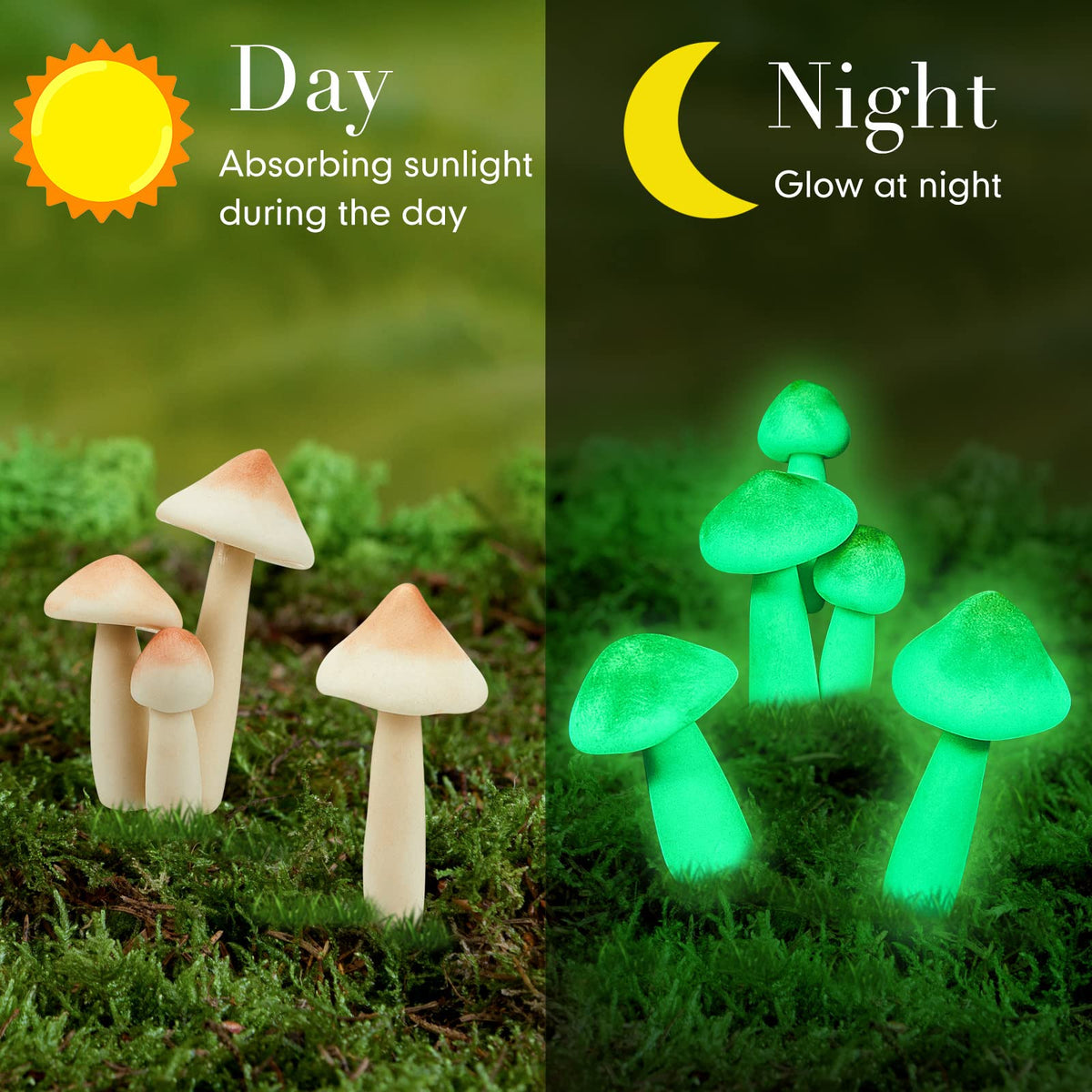 Taiyin miniature garden mushrooms for fairy landscapes and terrariums.