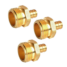 TALEGEN PEX brass fitting assembly shows durable, corrosion-resistant construction for long-lasting connections.