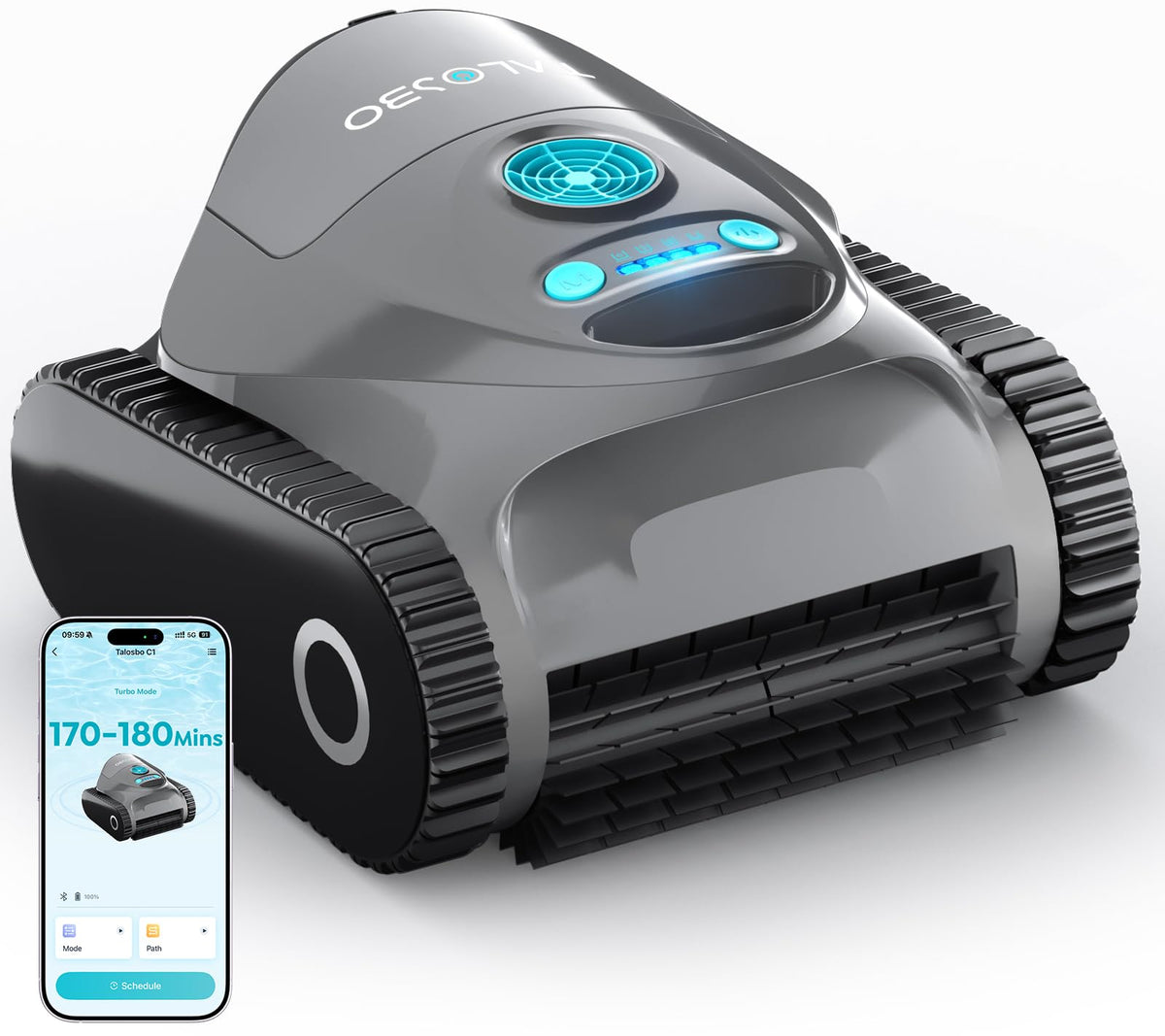 TALOSBO C1 front view showing compact cleaner for quick setup
