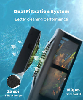 TALOSBO C1 cleaning walls and waterline along pool surface
