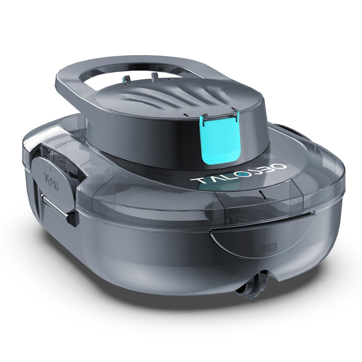 The TALOSBO S1 Pro Max dual-motor suction captures leaves and debris efficiently.