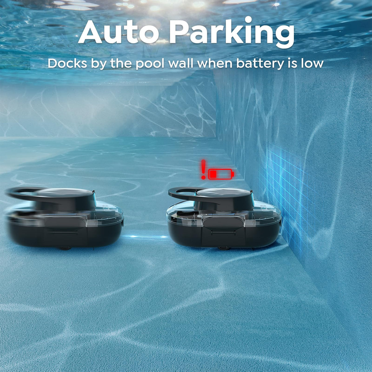Talosbo S1 Pro smart self-parking aids quick retrieval after cleaning.