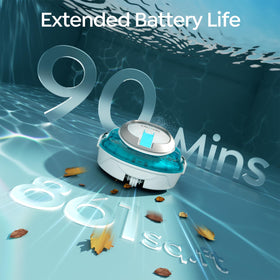 Talosbo S2 90-minute runtime in action for extended pool cleaning