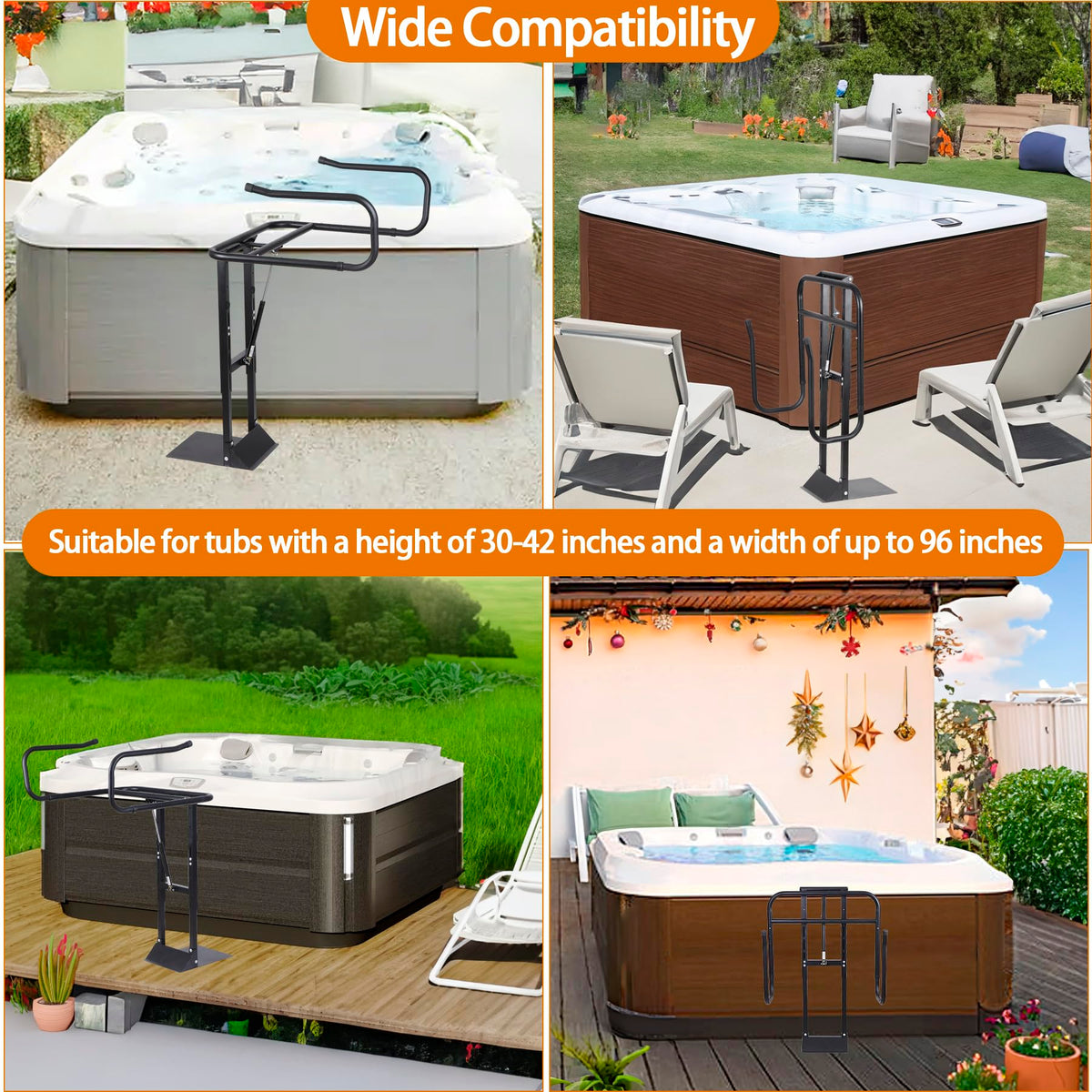 Talustool compact storage keeps your spa area tidy.