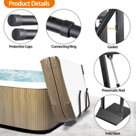 Talustool u-arms folding design saves space when not in use.