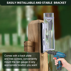 TAMIDN Stratus 11-inch measuring tube captures light showers and heavy rainfall.