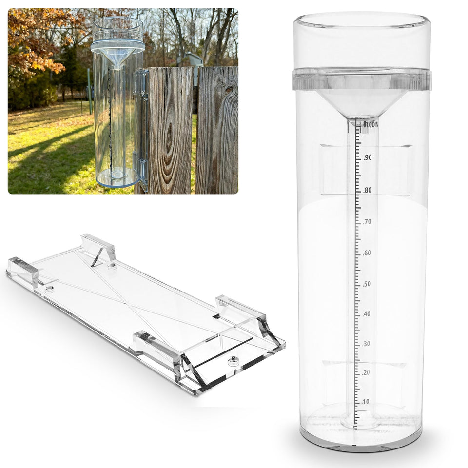 TAMIDN Stratus easy-read face displays precise rainfall data for gardening.