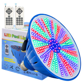 Tandanic color-changing pool light bulb shown in use for vibrant ambience and safety