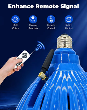 Easy screw-in installation of Tandanic pool light into standard fixture