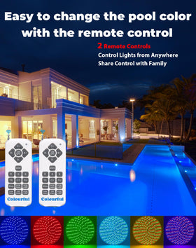 Tandanic energy-saving LED pool light delivering strong brightness with low energy use