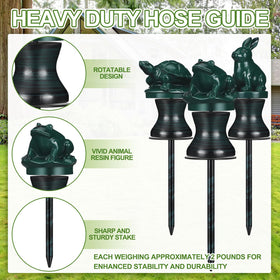 Tandefio hose guide rabbit front view shields plants during watering